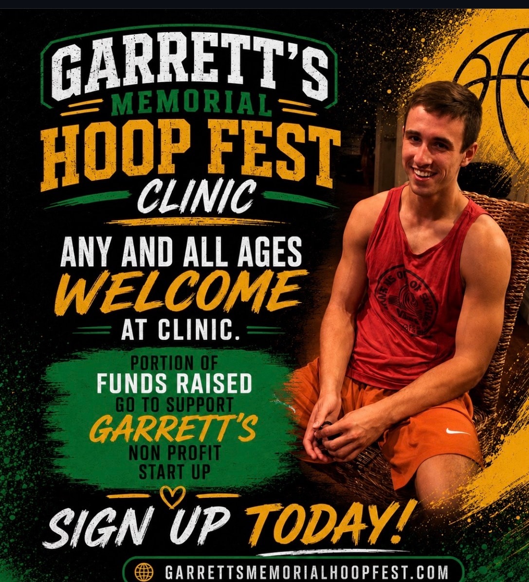 Garrett's Memorial Hoop Fest Clinic flyer